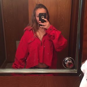 Vintage Marlboro cropped half zip